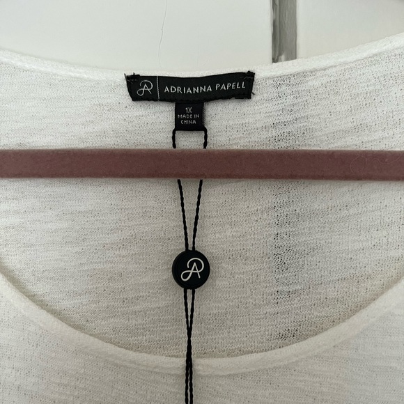 Adrianna Papell gorgeous white top - Picture 4 of 5